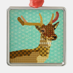Royal Reindeer Turqoise Ornament