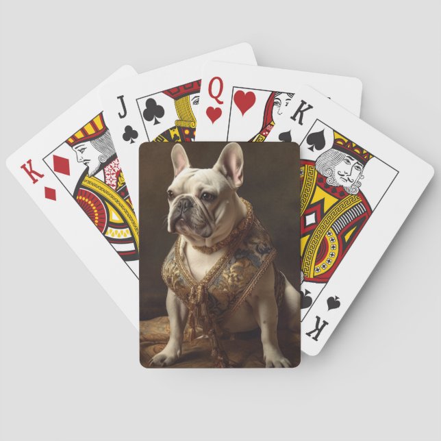 Royal Rembrandt Style French Bulldog Playing Cards (Back)
