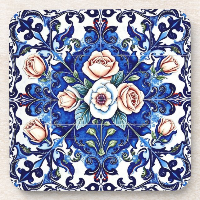 royal rose mosaic coaster (Front)