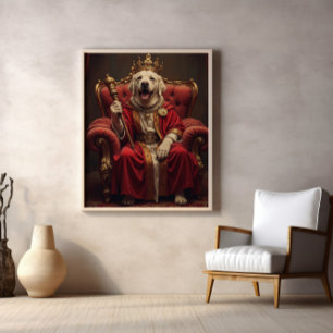 Royal Ruler of Snacks and Sofa Poster