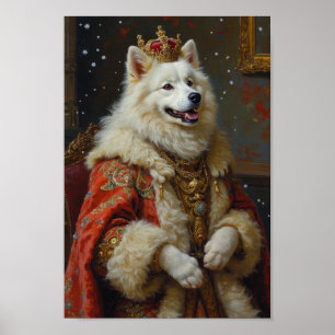 Royal Samoyed Portrait Poster