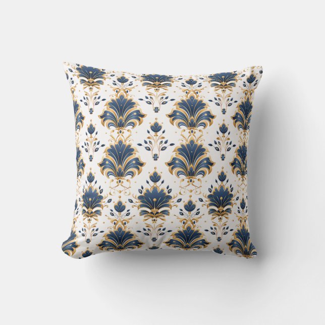 Royal Sapphire Elegance Princesscore Throw Pillow (Front)