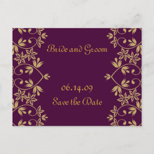 Royal Save The Date Postcards. Announcement Postcard