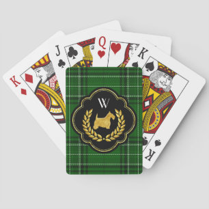Royal Scottie Winning Hand Monogram Playing Cards