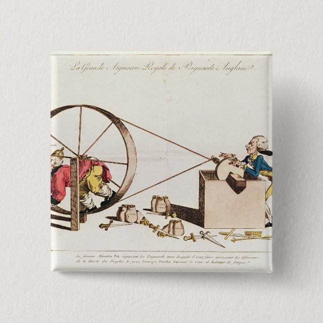 Royal Sharpening Service 2 Inch Square Button (Front)