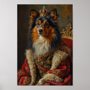 Royal Shetland Sheepdog Portrait Poster