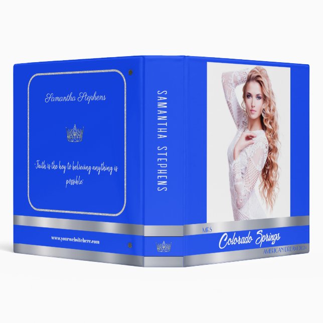 Royal Shine Custom Pageant Notebook Binder (Background)