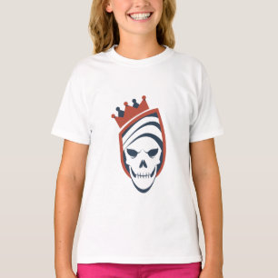 Royal Skull Shield Girls Graphic T-Shirt