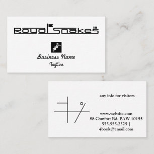 Royal Snakes BlackBusiness Card