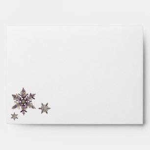 Royal Snowflake Customizable Holiday Envelope
