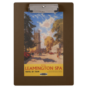Royal Spa, Street View British Railways Poster Clipboard