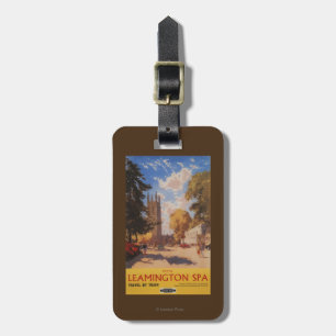 Royal Spa, Street View British Railways Poster Luggage Tag