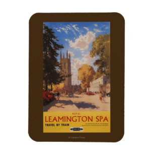Royal Spa, Street View British Railways Poster Magnet