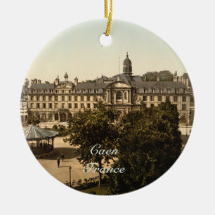 Royal Square, Caen, Basse-Normandie, France Ceramic Ornament