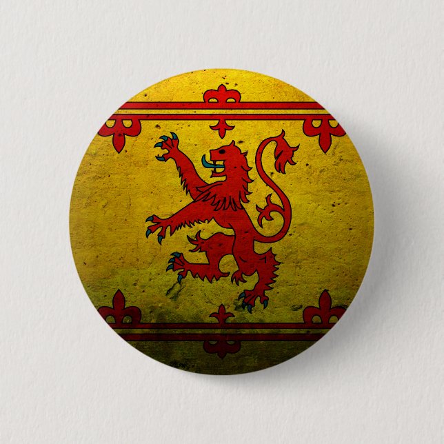 ROYAL STANDARD OF SCOTLAND 2 INCH ROUND BUTTON (Front)