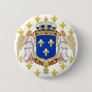 Royal Standard Of The Kingdom Of France, France 2 Inch Round Button