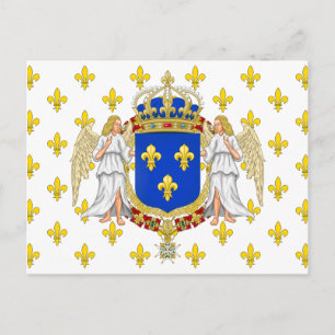 Royal Standard Of The Kingdom Of France, France Postcard