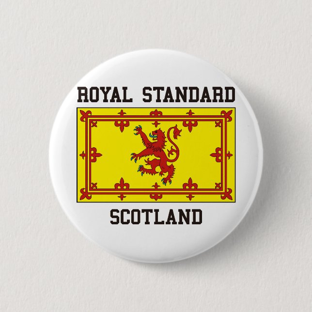 Royal Standard Scotland 2 Inch Round Button (Front)