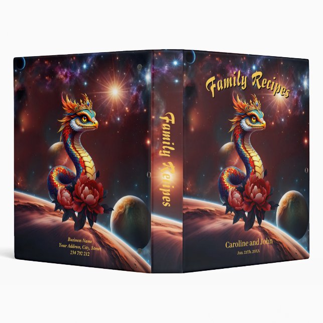 Royal star serpent of the universe.  binder (Background)