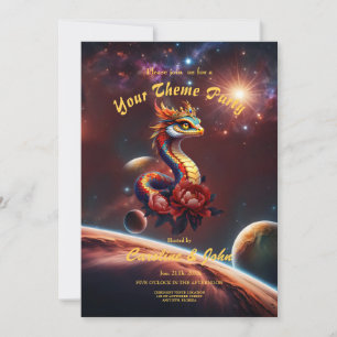 Royal star serpent of the universe invitation