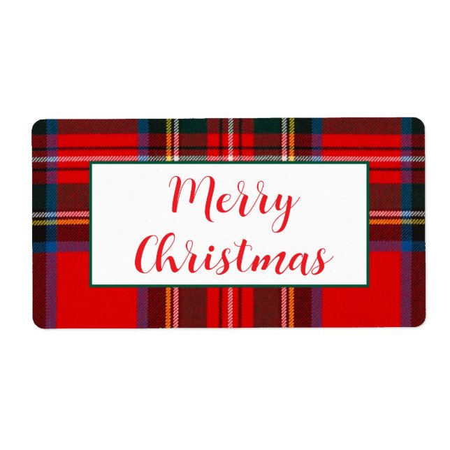 Royal Stewart Christmas Plaid PERSONNALISER Cadeau (Devant)