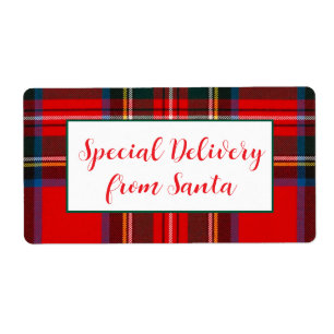 Royal Stewart Christmas Plaid Santa PERSONALIZE 