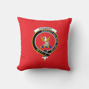 Royal Stewart Clan Badge and Motto Pillow