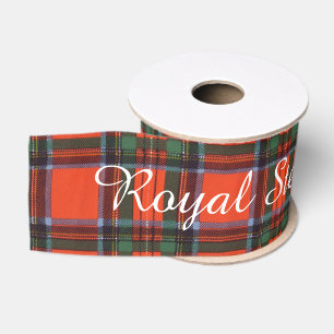 Royal Stewart clan Plaid Scottish tartan Grosgrain Ribbon