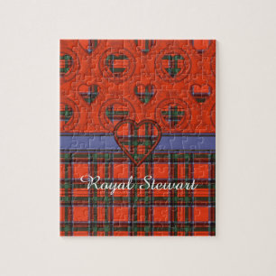 Royal Stewart clan Plaid Scottish tartan Jigsaw Puzzle