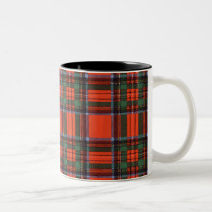 Royal Stewart clan Plaid Scottish tartan Two-Tone Coffee Mug