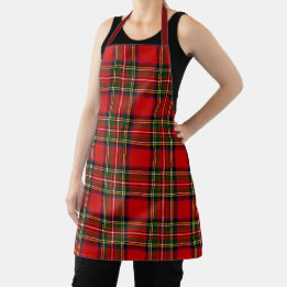 Royal Stewart Clan Tartan Plaid Apron