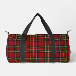 Royal Stewart Clan Tartan Plaid Duffle Bag
