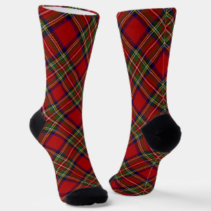 Royal Stewart Clan Tartan Plaid Pattern Socks