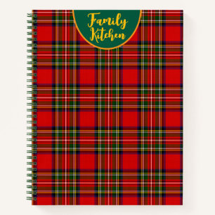 Royal Stewart Clan Tartan Plaid Personalized Notebook