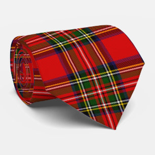 Royal Stewart Clan Tartan Plaid  Tie
