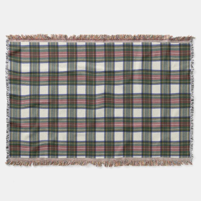 Royal Stewart M Original Scottish Tartan Throw Blanket (Front)