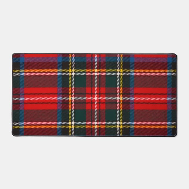 Royal Stewart Plaid  Desk Mat (Front)