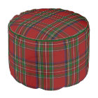 Royal Stewart Plaid Pouf Seat