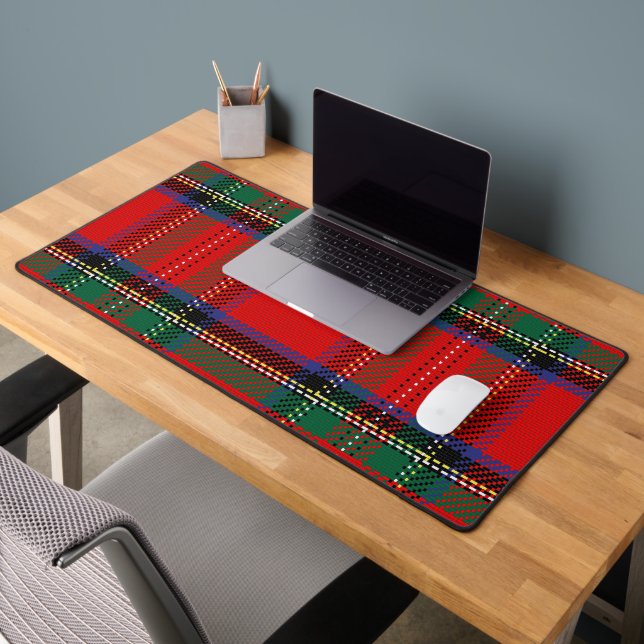Royal Stewart rouge et vert écossais tartan motif (Bureau 2)