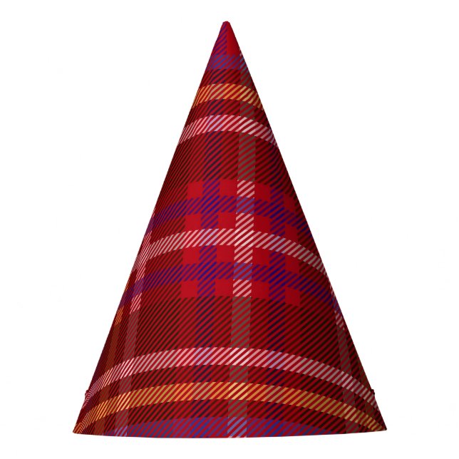 Royal Stewart Tartan Christmas Pattern Party Hat (Front)