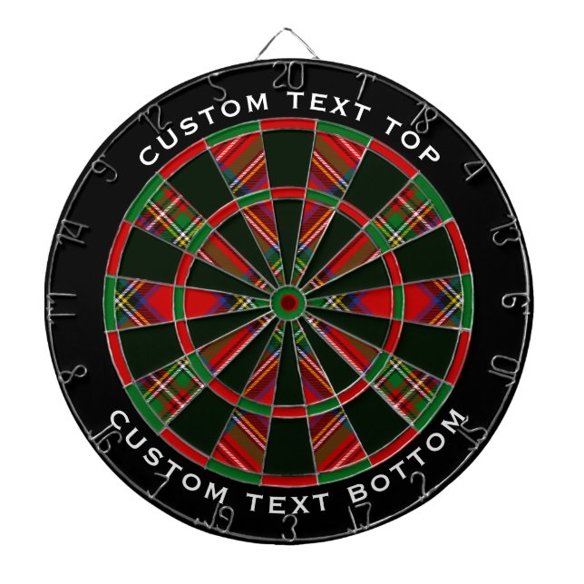Royal Stewart Tartan Dartboard (Front)