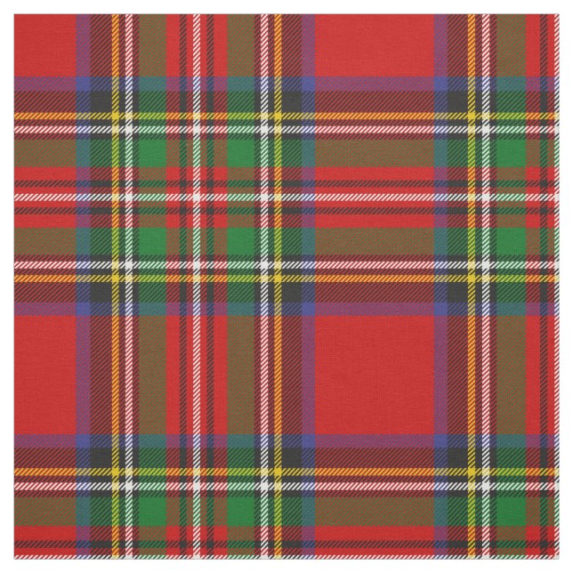 Royal Stewart Tartan Fabric (Swatch)