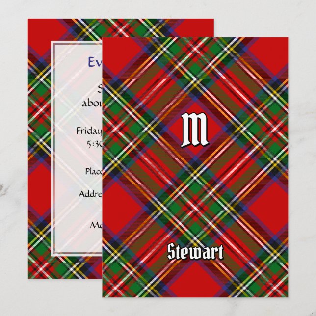 Royal Stewart Tartan Invitation (Front/Back)
