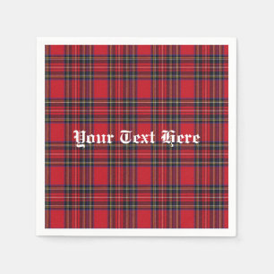 Royal Stewart Tartan Monogram Napkin