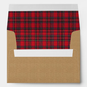 Royal Stewart Tartan Plaid Christmas holiday Envelope