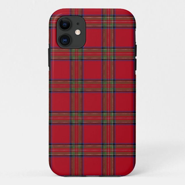 Royal Stewart Tartan Plaid iPhone, Plus, Pro Coque (Dos)