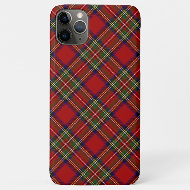 Royal Stewart Tartan Plaid Scottish Pattern Case-Mate iPhone Case (Back)