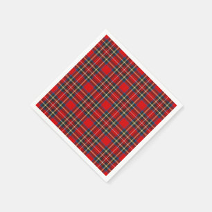 Royal Stewart Tartan Plaid Scottish Pattern Napkin