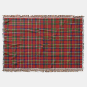 Royal Stewart Tartan Plaid Scottish Pattern Throw Blanket