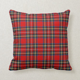 Royal Stewart Tartan Plaid Scottish Pattern Throw Pillow